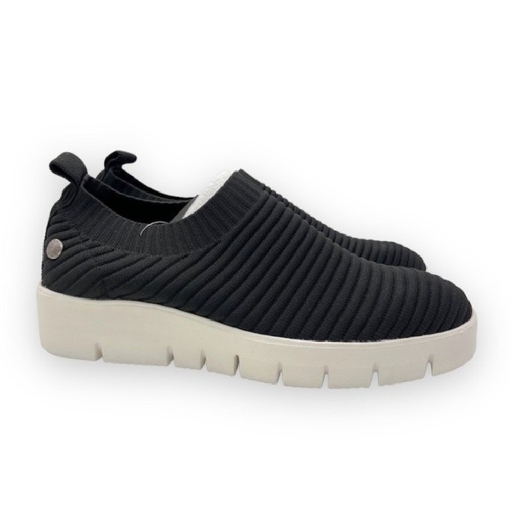 Bernie Mev Size 7 7.5 US Black White Vegan Chunky Platform Knit Sneakers‎ Shoes